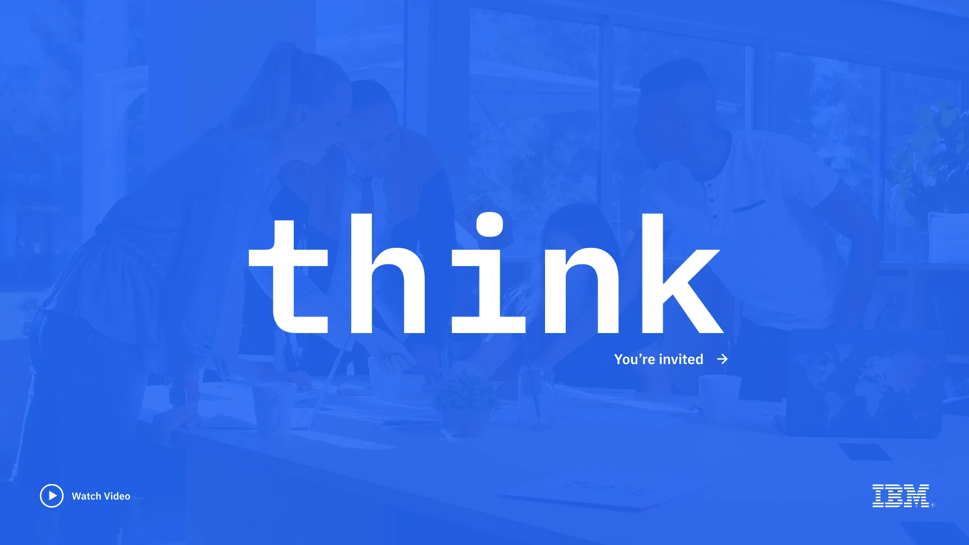 Think Digital: the invitation page, you're invited