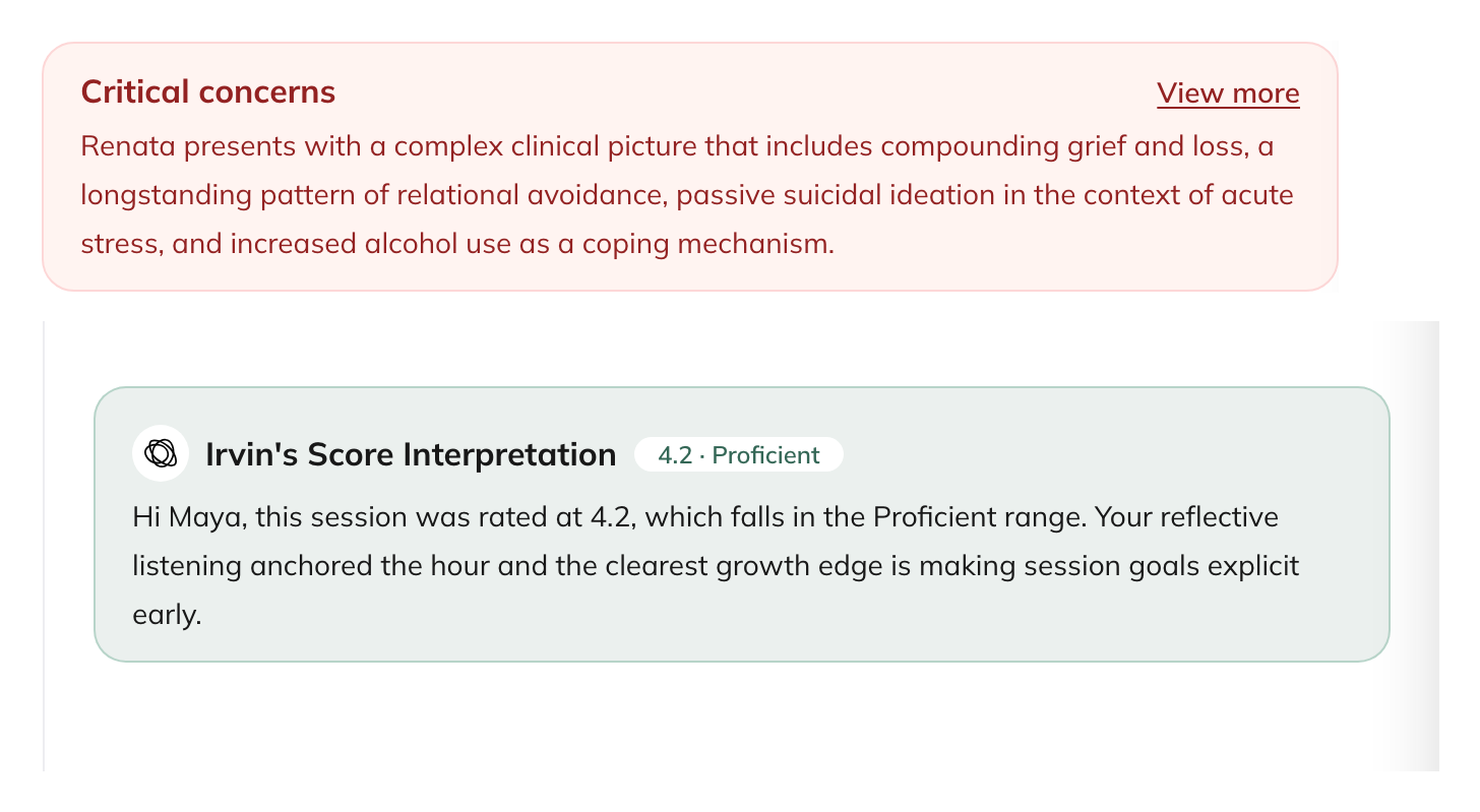 Critical Concerns: risk flagged in plain language at the top of the analysis